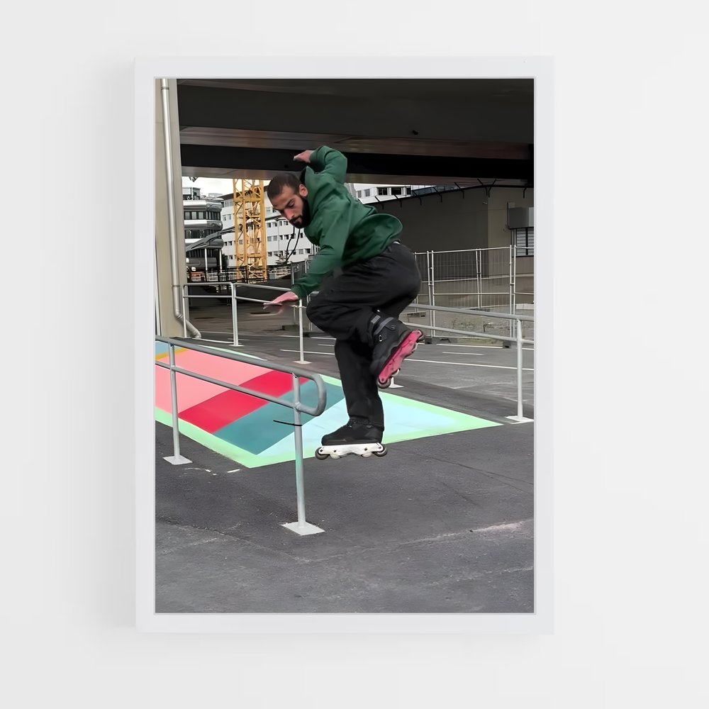 Poster Skater's Leap – affiche Rollerblade (vue 3)